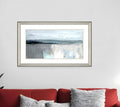 Moody Coast I Silver Framed Print Wall Art