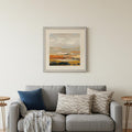 Warm Bay II Silver Framed Print Wall Art