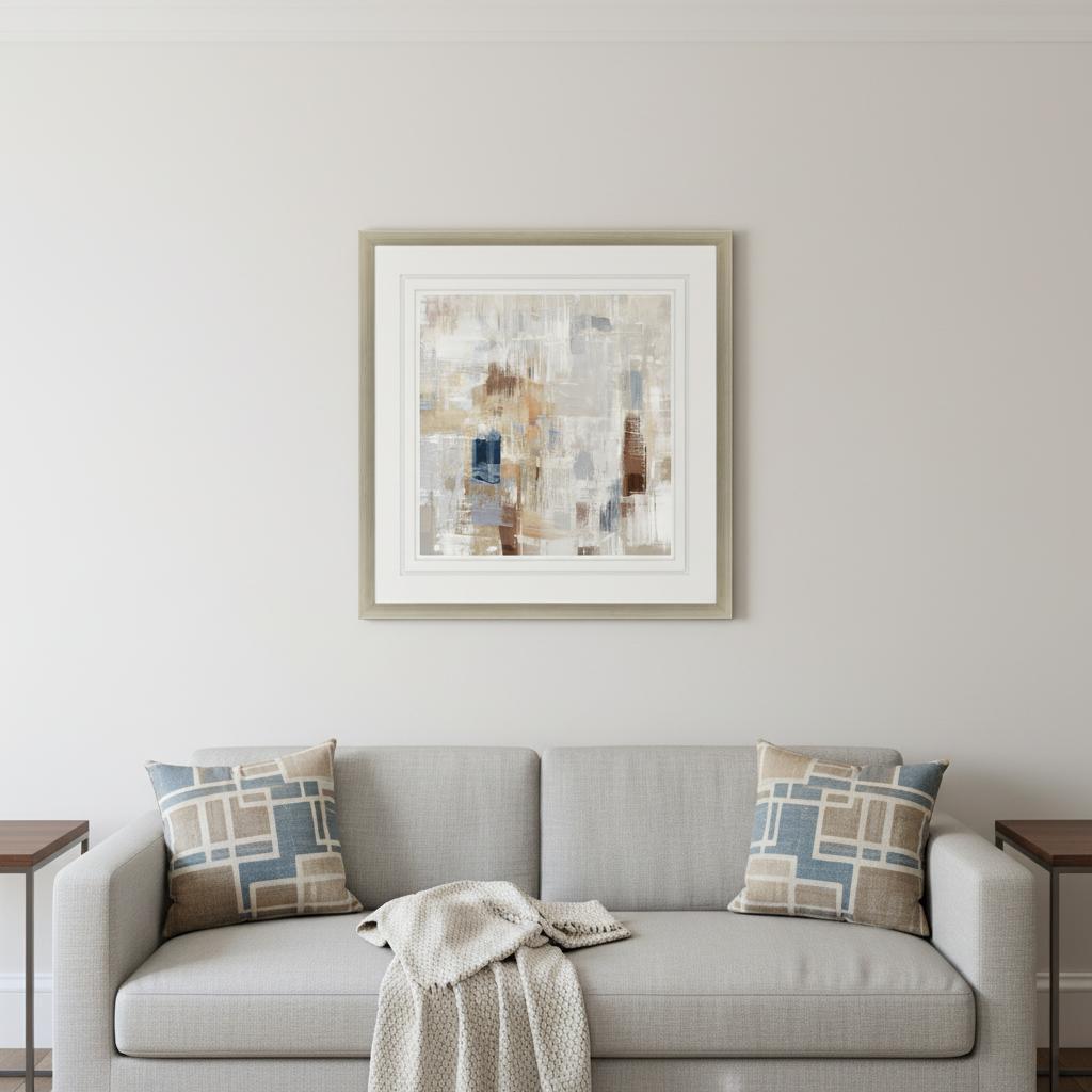 Storm Rush Silver Framed Print Wall Art