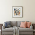 Corner Flower Stand II Silver Framed Print Wall Art