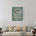 Delicate Tree I White Framed Print Wall Art