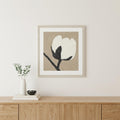 Delicate Sketch Solo White Framed Print Wall Art