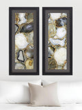 Set Of Two Agate Black Framed Print Wall Art