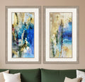Set Of Two Immerge Silver Framed Print Wall Art