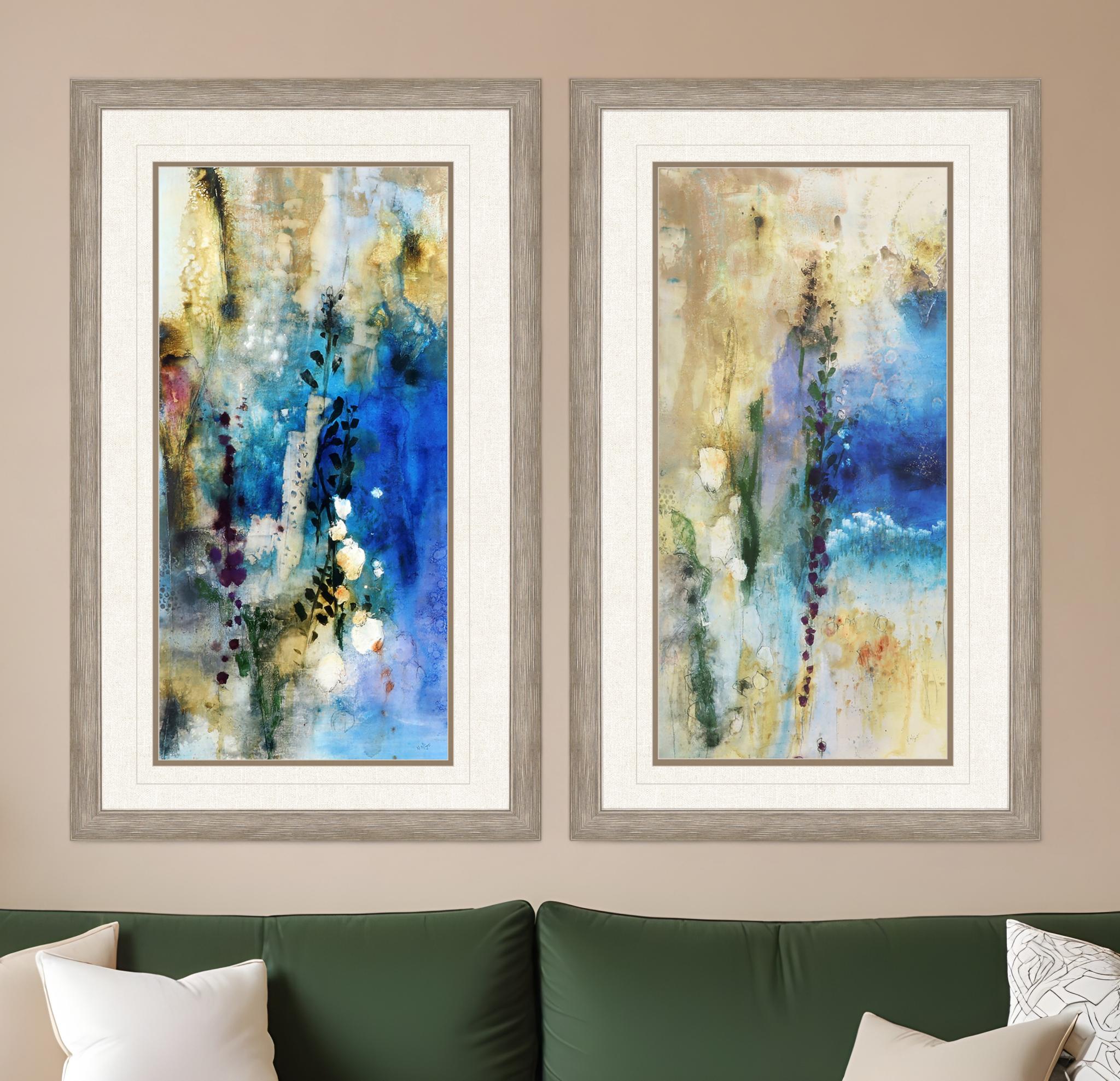 Set Of Two Immerge Silver Framed Print Wall Art