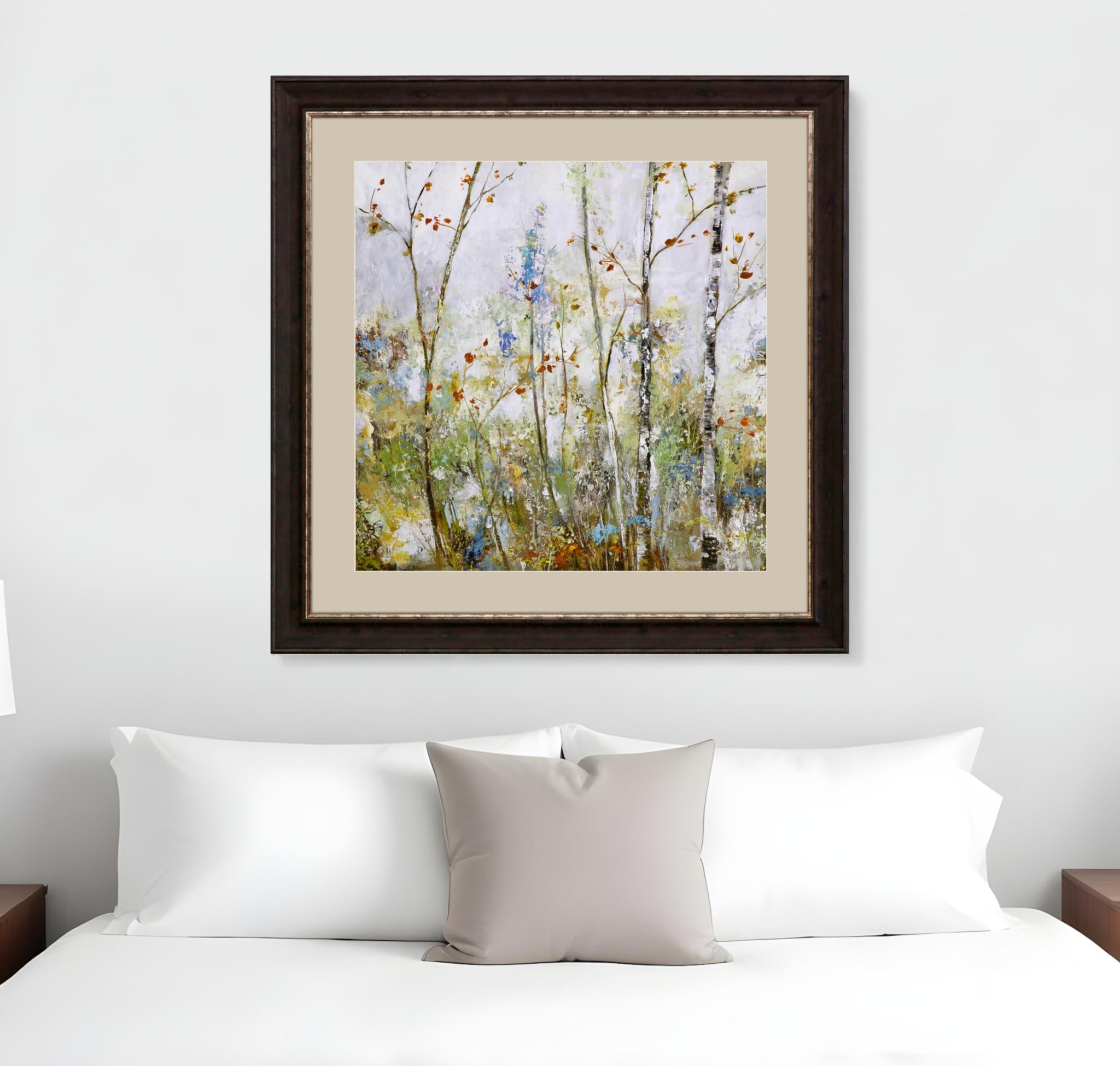 Birch Forest I Brown Framed Print Wall Art