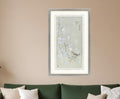 Bird Family II Silver Framed Print Wall Art