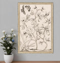Shimmering Garden I Silver Framed Print Wall Art