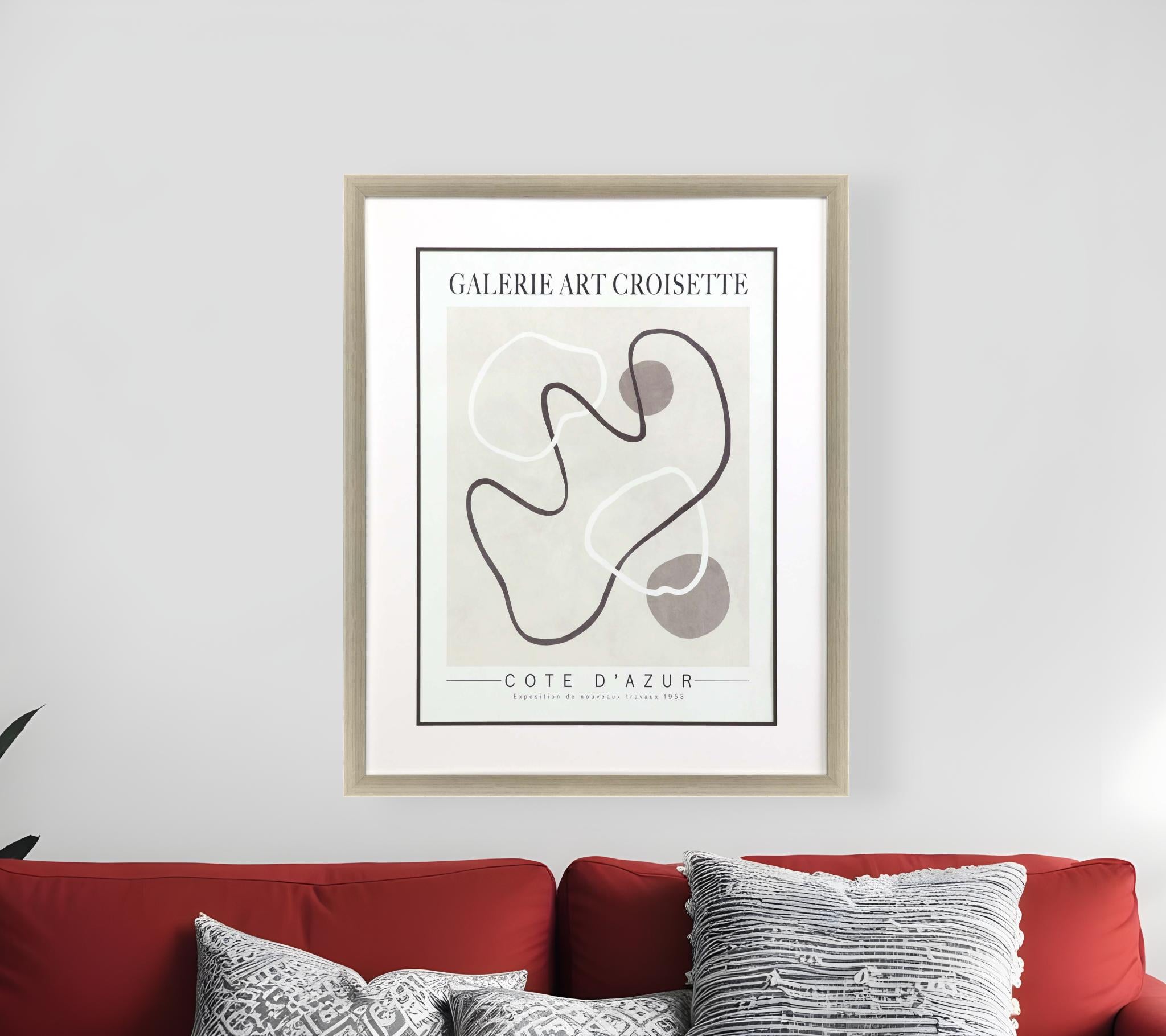 Les Fossiles Silver Framed Print Wall Art