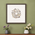 Oyster Shell II Brown Framed Print Wall Art