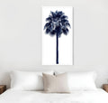 Palm Tree Blue IV White Framed Print Wall Art