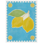 Sylvie Lush Duo 2 Lemon Framed Canvas by Shatha Al Dafai
