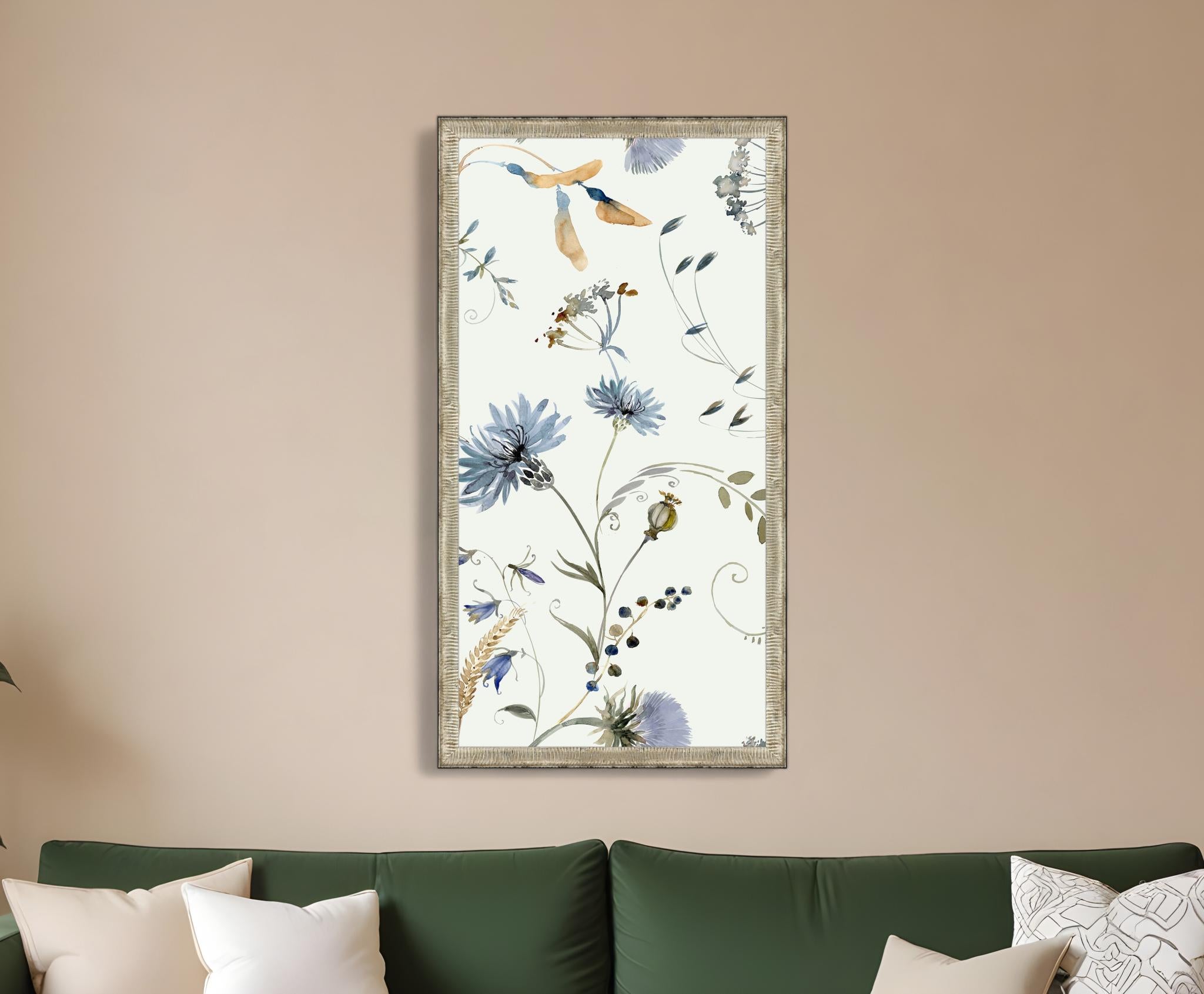 Nature Gift I Silver Framed Print Wall Art