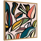 Fanciful Ficus SQ Expansion by Alicia Bock Framed Canvas Wall Art Print