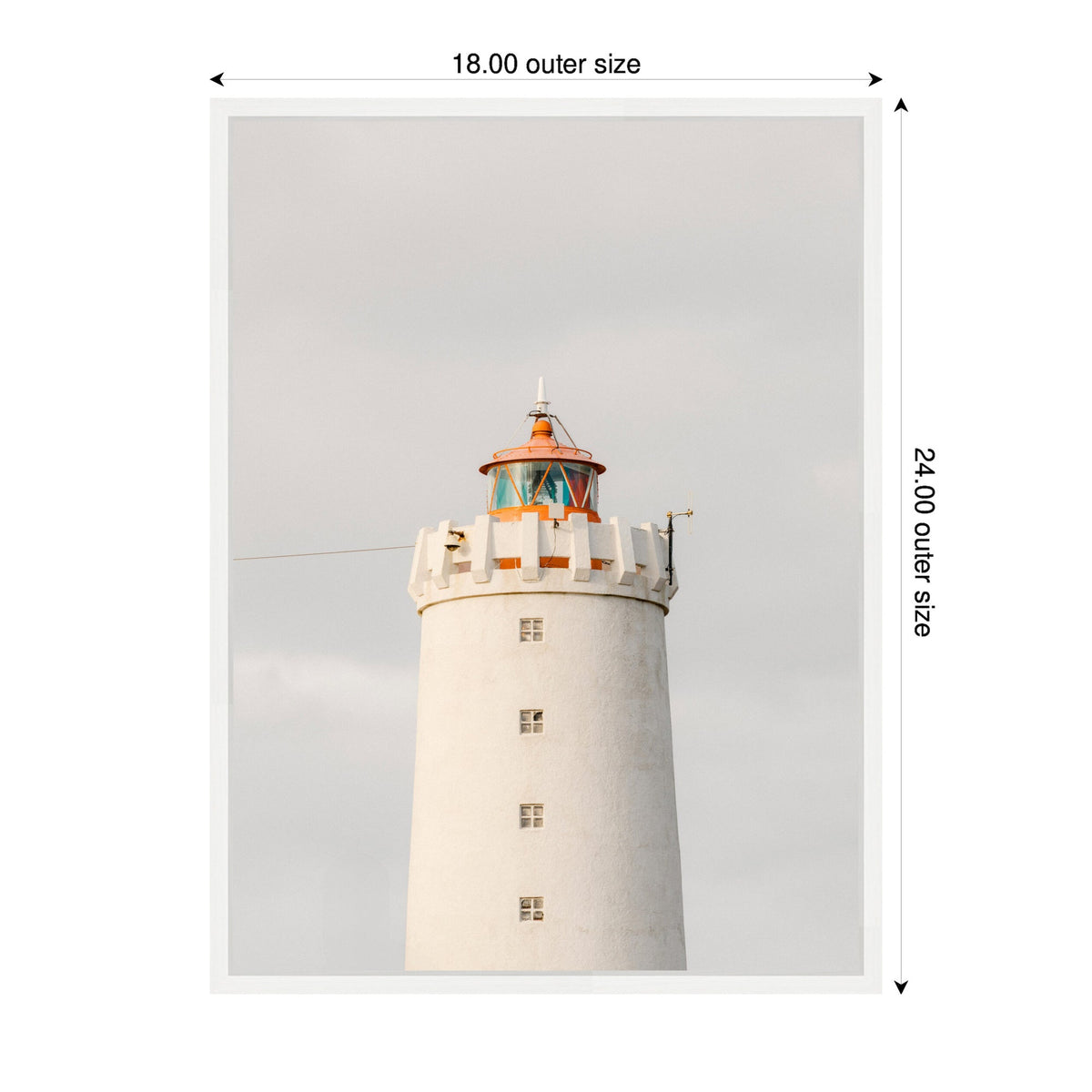 Sylvie Grotta Lighthouse Iceland Framed Canvas by Crystal Lynn Collins