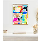 Sylvie Abstract 10 Framed Canvas by Emma Daisy