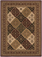 HomeRoots 528822 10 x 13 ft. Red Oriental Washable Non Skid Area Rug
