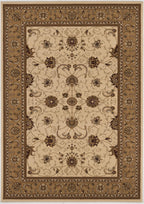 HomeRoots 528836 10 x 13 in. Oriental Non Skid Area Rug Cream