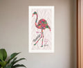 Be A Flamingo White Framed Print Wall Art