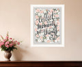 Collect Moments Not Things White Framed Print Wall Art