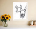 Nice Arse White Framed Print Bathroom Wall Art