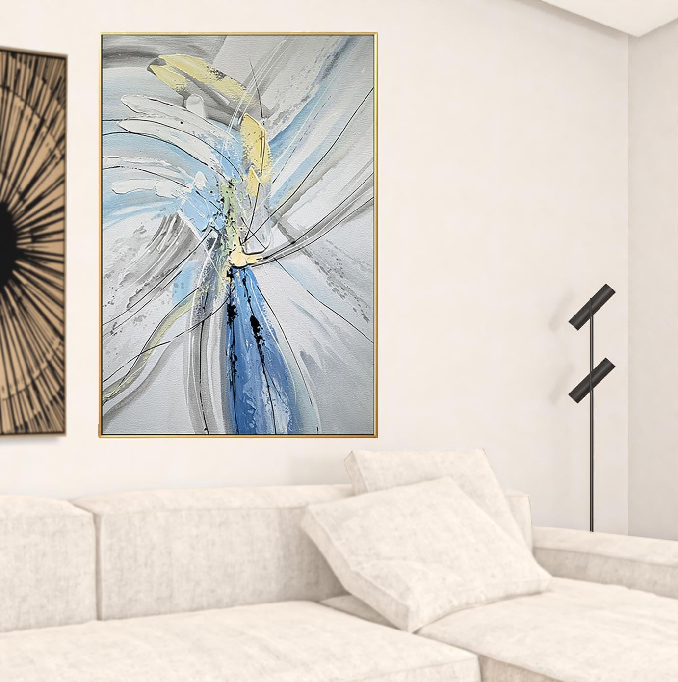 HomeRoots 530886 32 x 4 in. Fabric Airplane Wall Decor Black & White