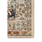 HomeRoots 531789 9 x 12 ft. Beige Floral Medallion Power Loom Rectangle Area Rug