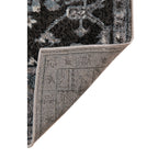 HomeRoots 531848 8 x 10 ft. Gray Medallion Power Loom Rectangle Area Rug