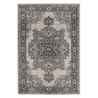 HomeRoots 531856 8 x 10 ft. Taupe Medallion Power Loom Rectangle Area Rug