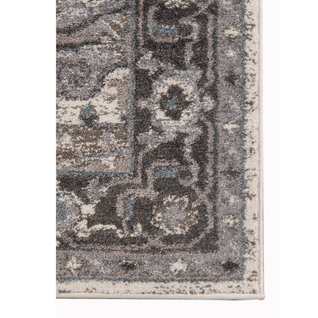 HomeRoots 531856 8 x 10 ft. Taupe Medallion Power Loom Rectangle Area Rug