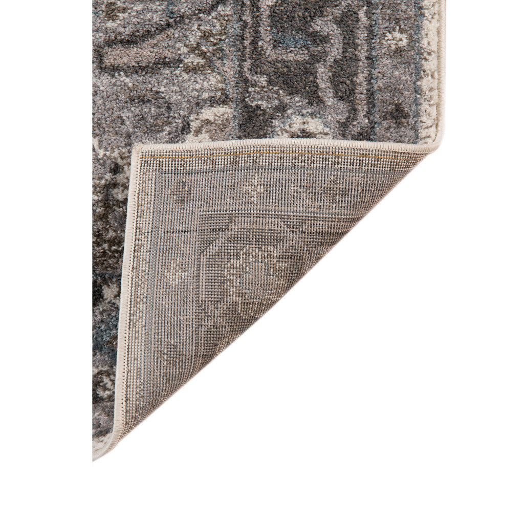 HomeRoots 531856 8 x 10 ft. Taupe Medallion Power Loom Rectangle Area Rug