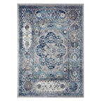 HomeRoots 531889 9 x 12 ft. Gray Medallion Power Loom Rectangle Area Rug
