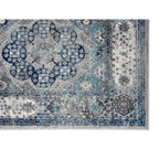 HomeRoots 531889 9 x 12 ft. Gray Medallion Power Loom Rectangle Area Rug