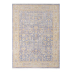 HomeRoots 531984 8 x 10 ft. Lavender & Blue Floral Power Loom Rectangle Area Rug