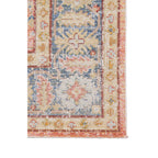 HomeRoots 532000 9 x 13 ft. Coral Floral Power Loom Rectangle Area Rug