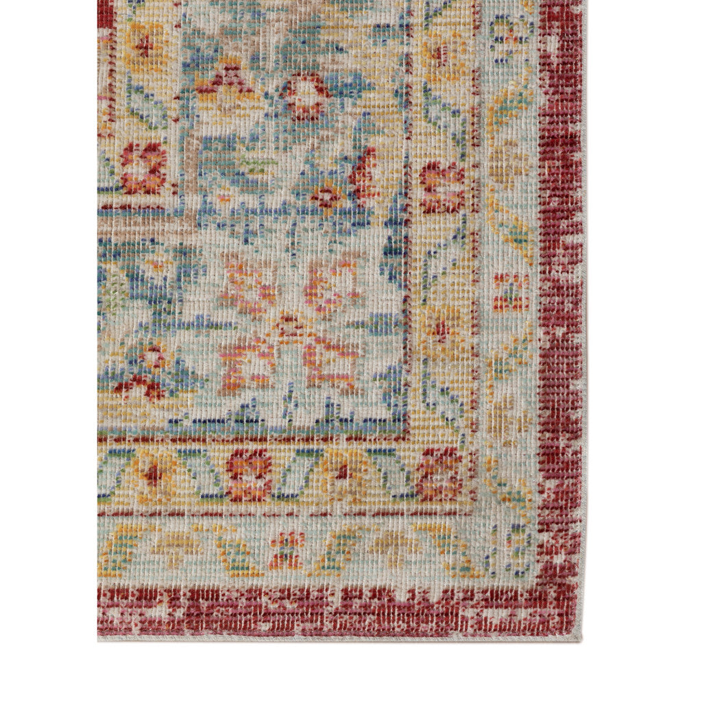 HomeRoots 532014 8 x 10 ft. Red Medallion Power Loom Rectangle Area Rug
