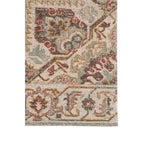 HomeRoots 532101 9 x 12 ft. Beige Medallion Power Loom Rectangle Area Rug with Fringe