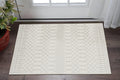3 X 5 Gray And Ivory Moroccan Washable Area Rug