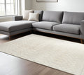 7 X 9 Gray And Ivory Moroccan Washable Area Rug