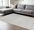 9 X 12 Gray And Ivory Moroccan Washable Area Rug
