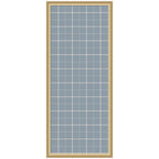 Framed Fabric Pinboard Light Blue Plaid Wall Organization