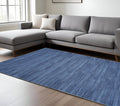9 X 12 Blue Distressed Washable Area Rug