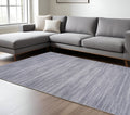 9 X 12 Gray Distressed Washable Area Rug