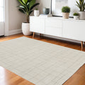 4 X 6 Gray And Ivory Abstract Area Rug