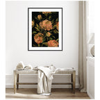 Framed Art Moody Floral 3 by Annie Quigley