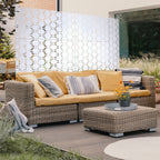 Outdoor & Indoor Metal Privacy Freestanding Decorative Screen
