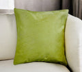 18'' Lime Green Cowhide Throw Pillow