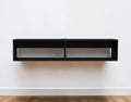 48'' Black Floating Mount Entertainment Center