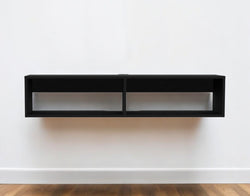 48'' Black Floating Mount Entertainment Center