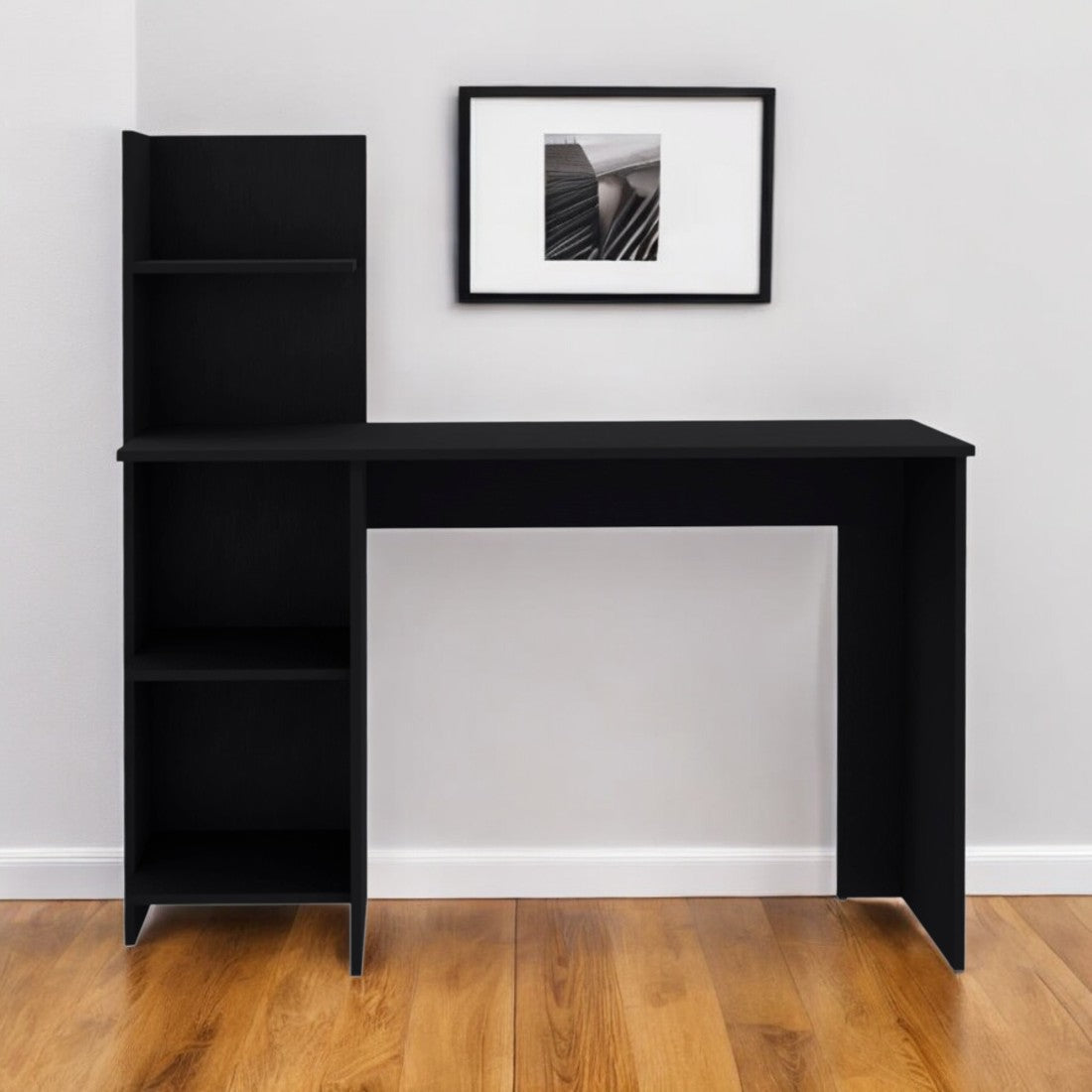 47'' Black Wood Computer Desk